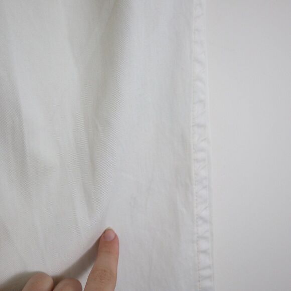 Free People Size 2 High-Waisted ‘90s Peg Pants Ivory Tie Waist Tapered Leg - Picture 8 of 12